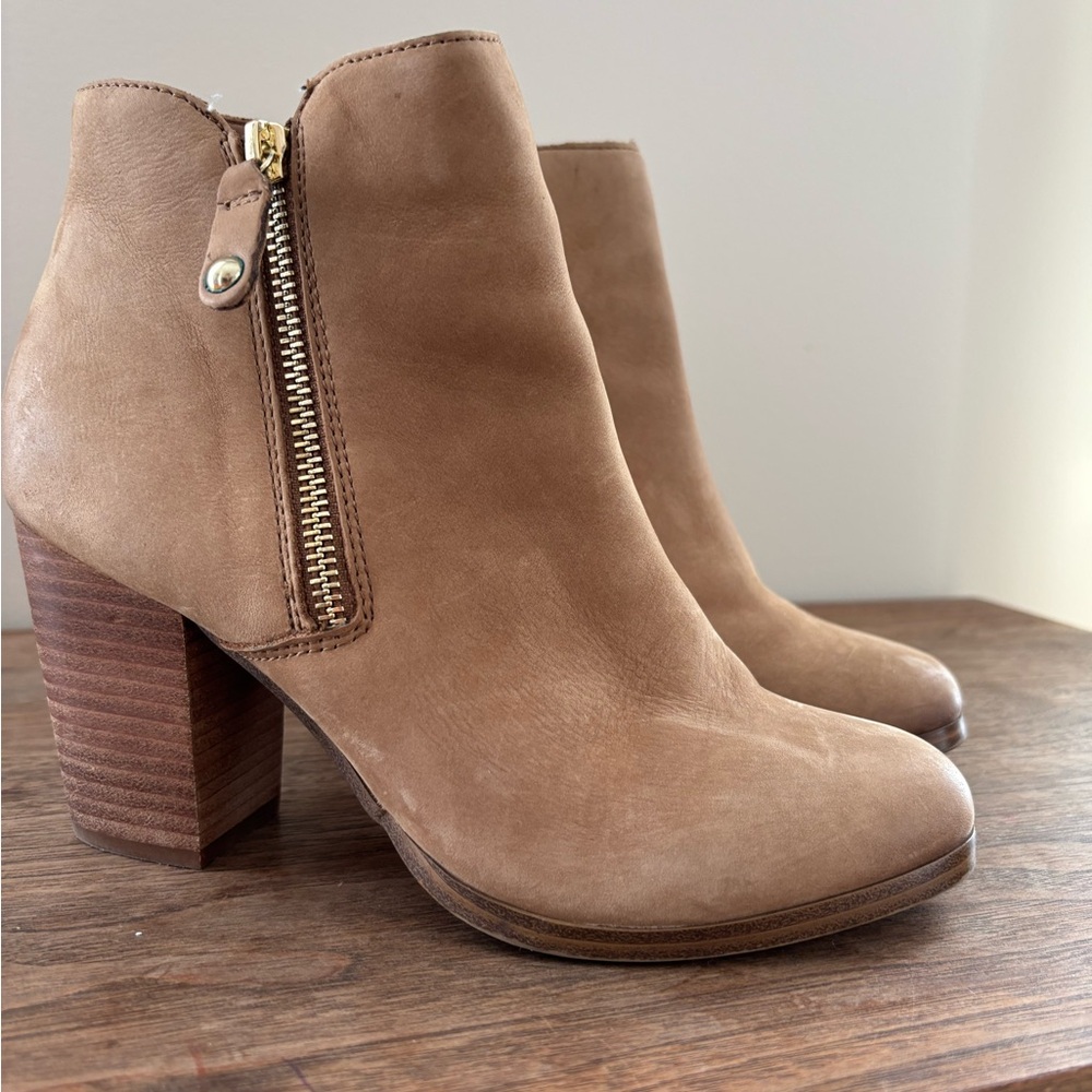 Aldo Brown Ankle Boots with Zipper